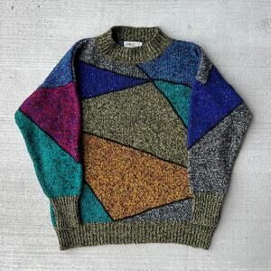 Vintage Funky Colorblock Swear